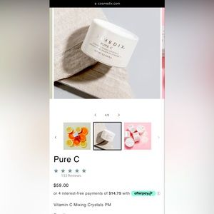 Cosmedix Pure C vitamin mixing crystals